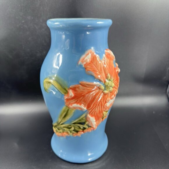 April Cornel Pynmalay Ceramic Vase Vessel Flower Pattern Malay Flower W Sticker - Picture 11 of 15